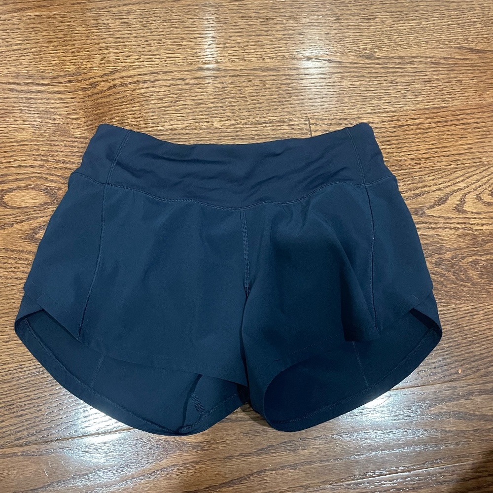 Lululemon Navy Speed Up shorts